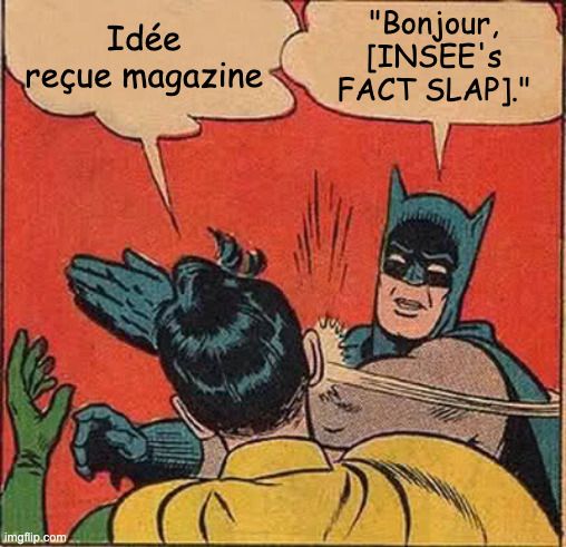 "Bonjour, [INSEE's FACT SLAP]."