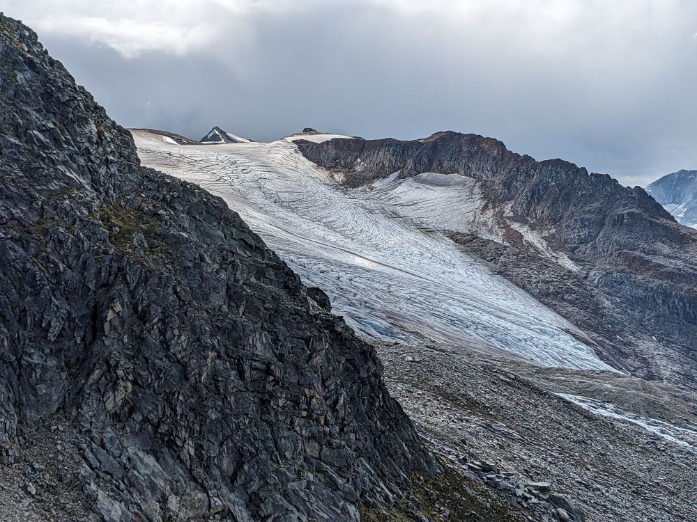 An outflow of ice from the Illecillewaet Glacier, in Glacier National Park, British Columbia