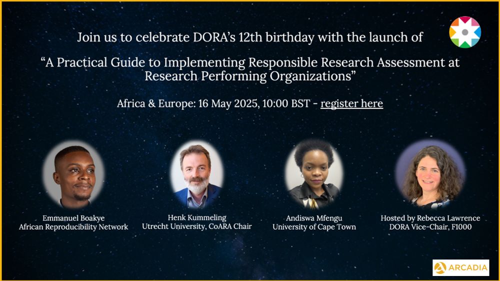 An event poster inviting for an online panel with the photos of the 3 panelists and 1 host named in the post.