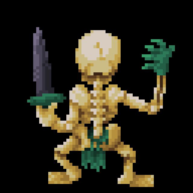 Skeleton back sprite