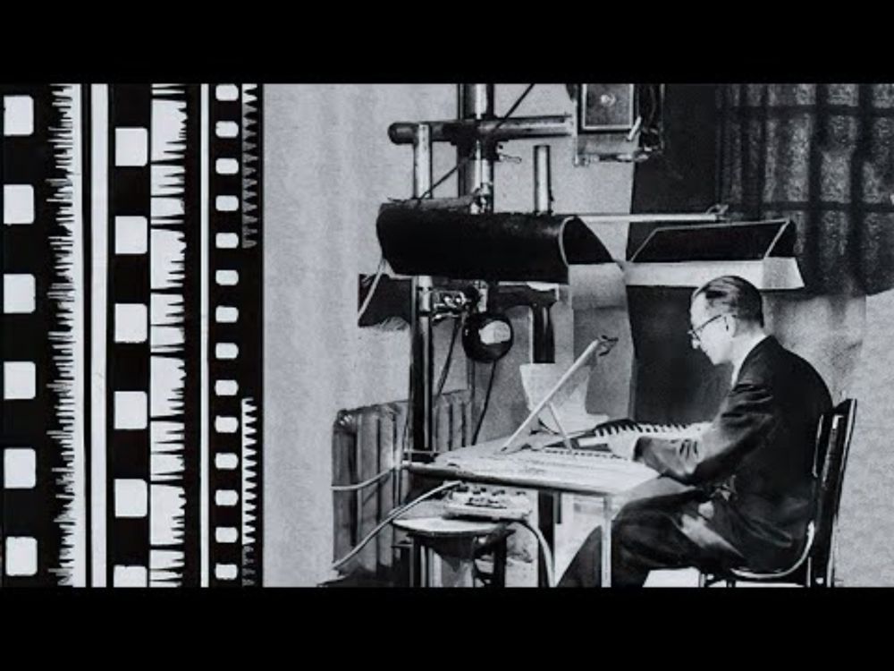 1930s Electronic Music With Animation 4K Restoration "Paper Sound" Nikolai Voinov