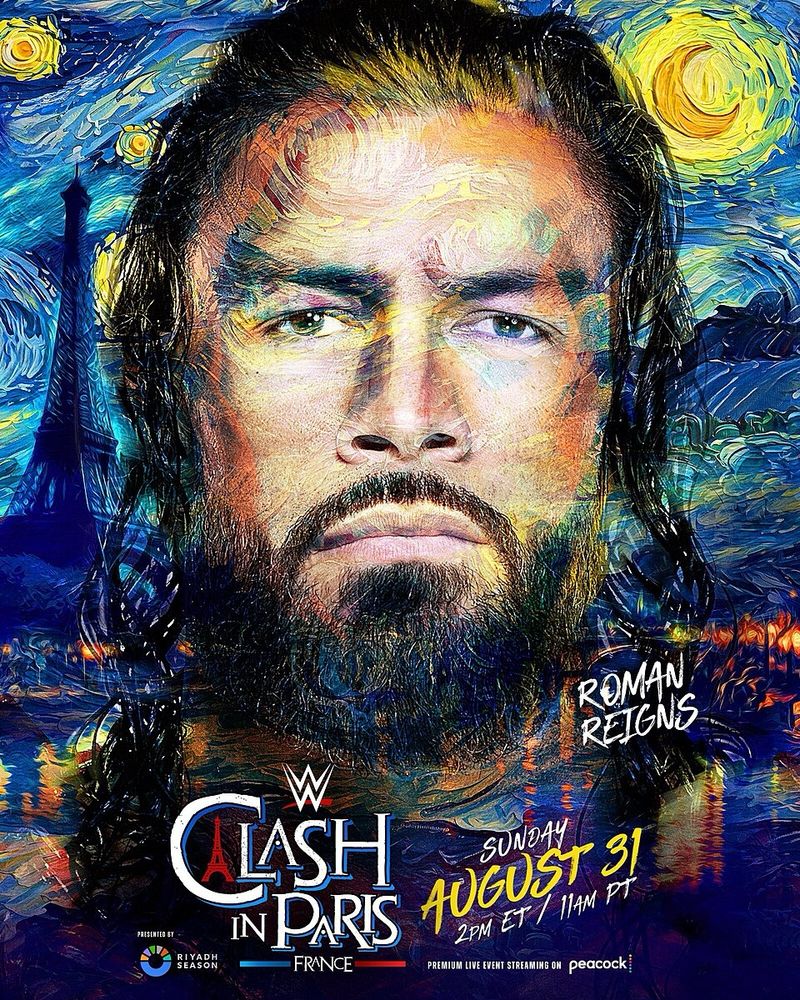 WWE Clash In Paris poster. 