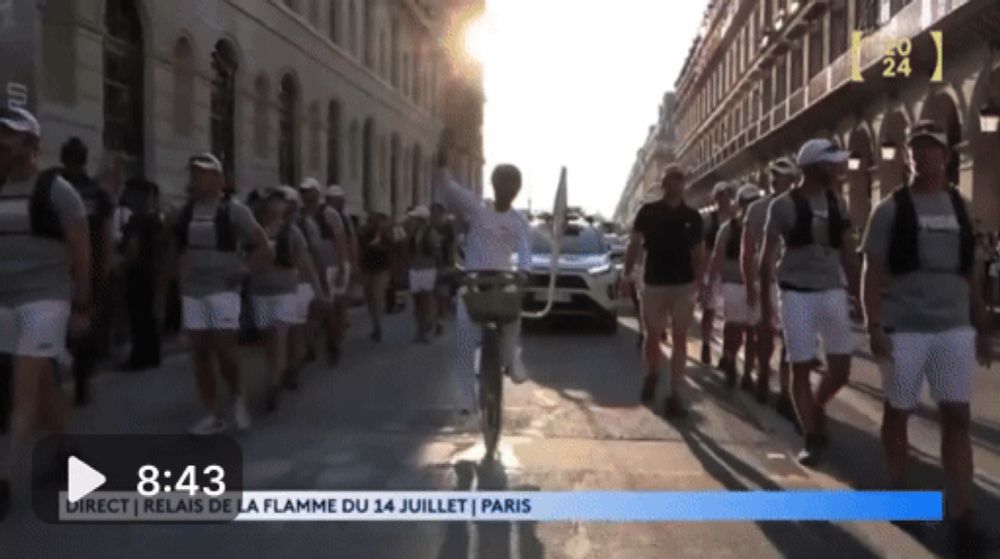 240714 Torch Relay in Paris 2024 Paris Olympics