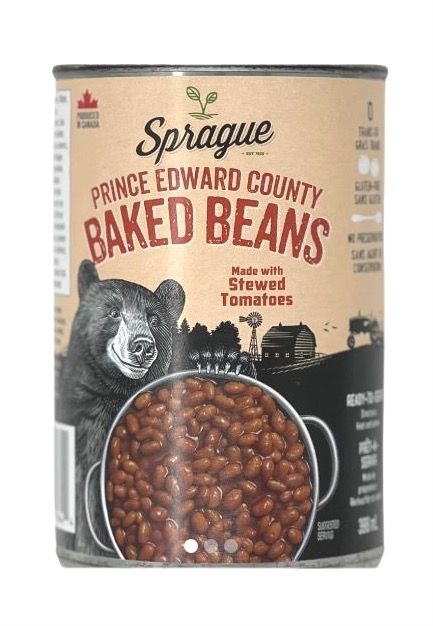 Sprague Prince Edward County Baked Beans can. So delicious. #BuyCanadian