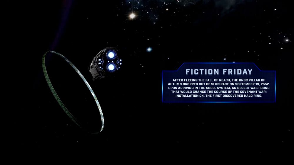 After fleeing the fall of Reach, the UNSC Pillar of Autumn dropped out of slipspace on September 19, 2552. Upon arriving in the Soell system, an object was found that would change the course of the Covenant War: Installation 04, the first discovered Halo ring. 