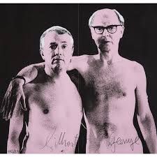 Gilbert and George, naked.
