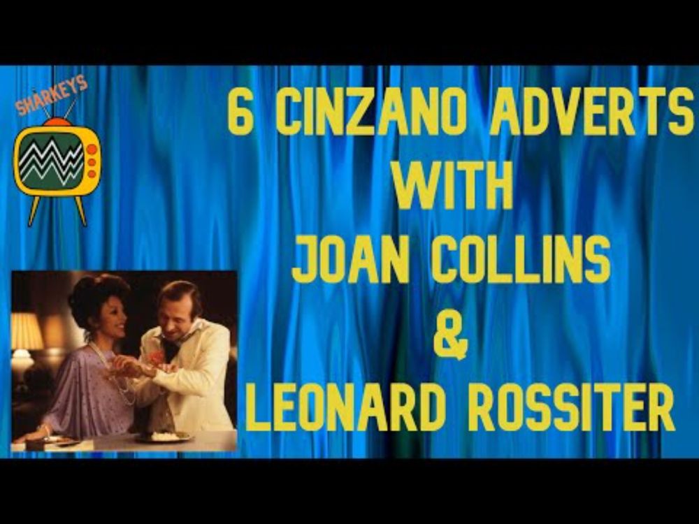 ALL SIX 1970'S CINZANO Adverts with Joan Collins & Leonard Rossiter.