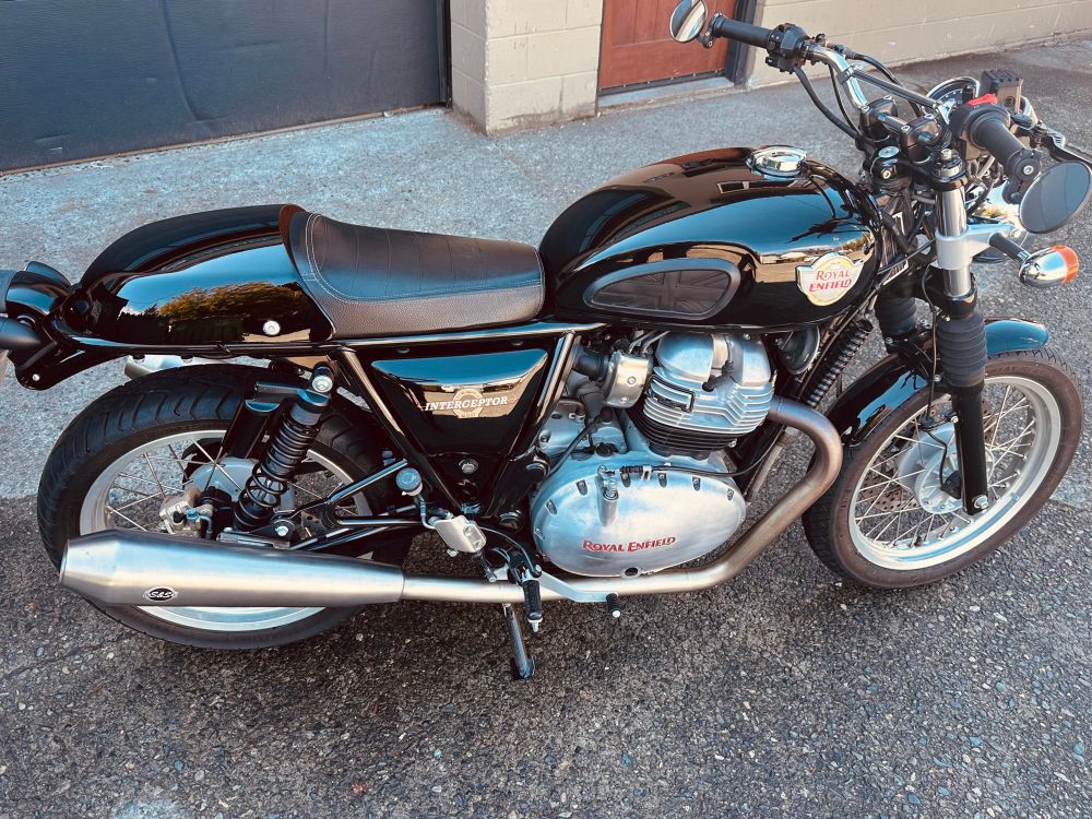 2019 Royal Enfield motorcycle in black