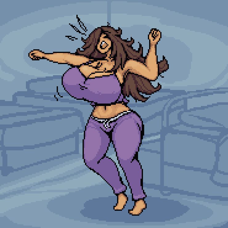 not many people want to sleep in the same room as alannah for reasons unknown, but she rises early, everything always fully digested and titfatted