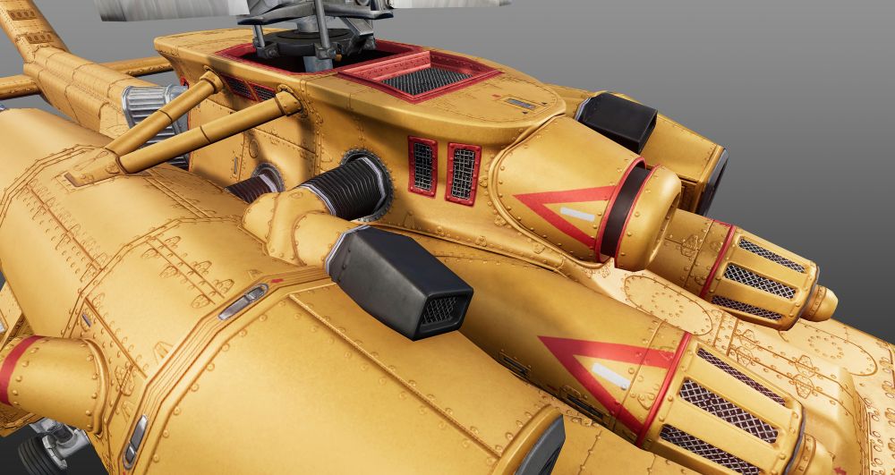 In game capture of Skycrain helicopter I made for Jurassic World Evolution