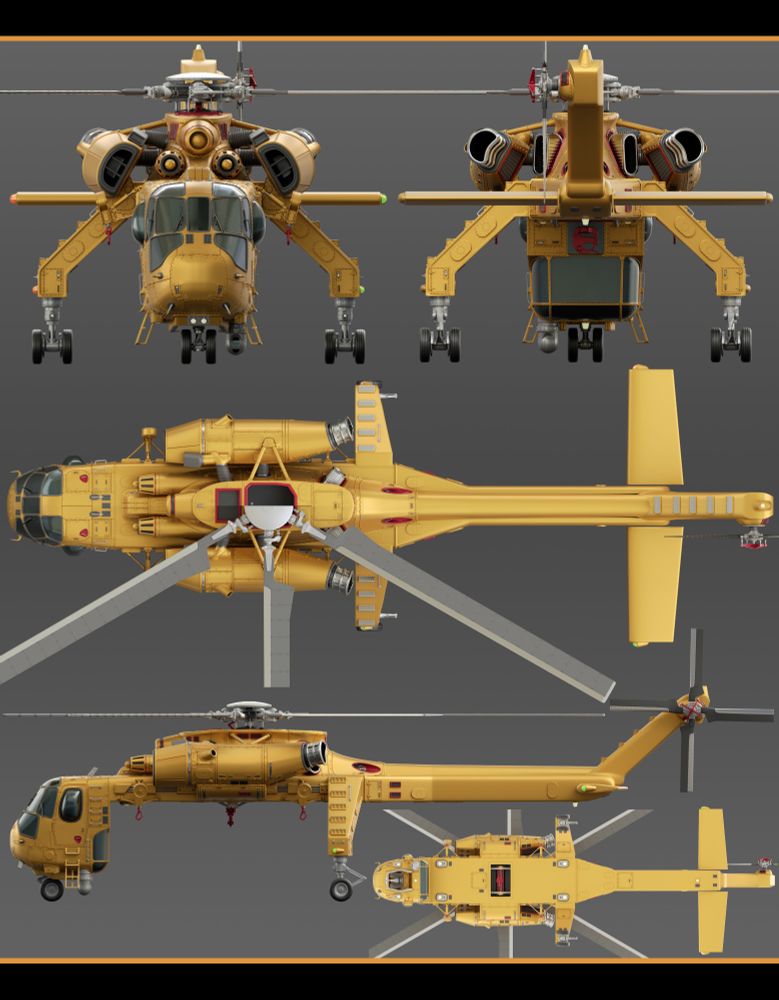 High poly of skycrain from Jurassic world evolution