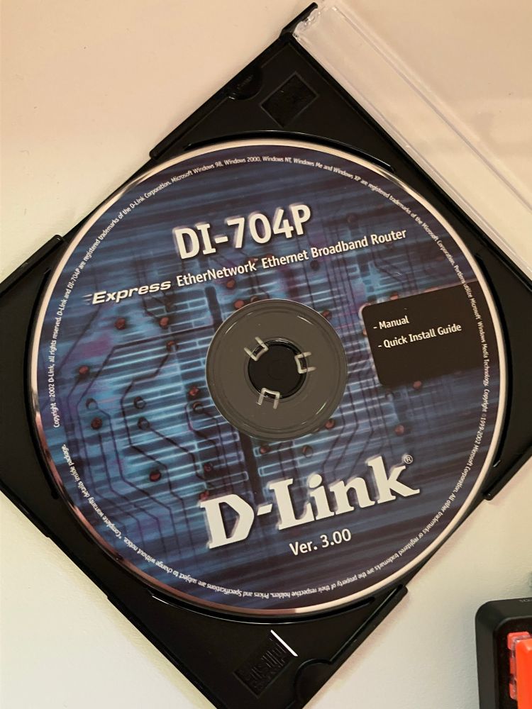 a cd for D LINK DI-704P setup disc