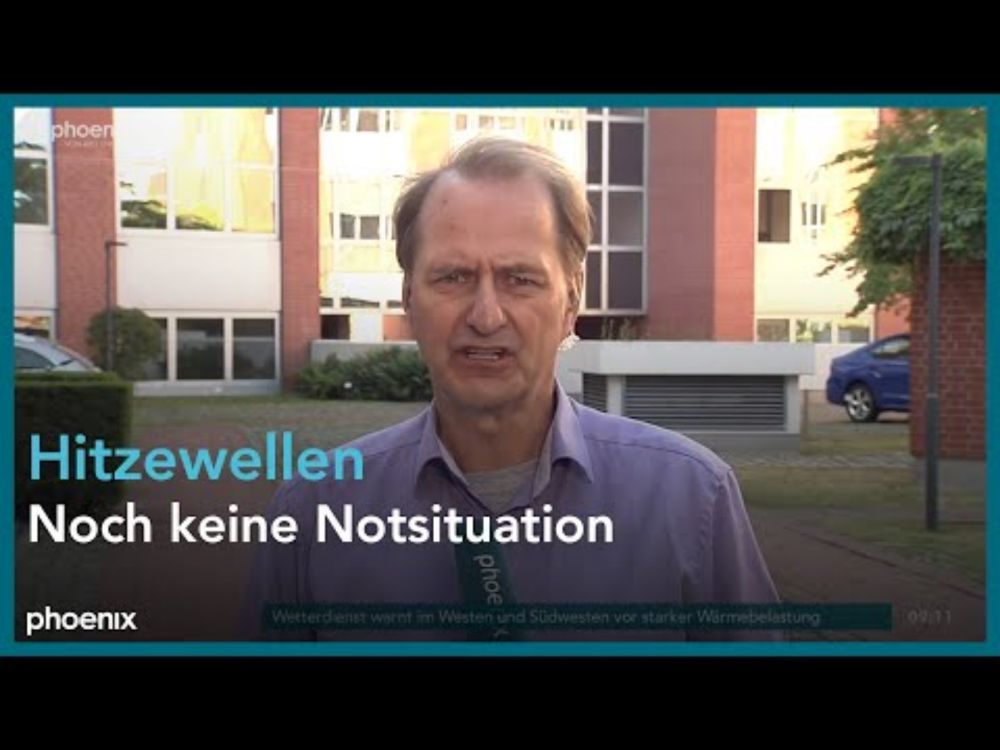 phoenix tagesgespräch mit Prof. Dirk Messner zu zunehmenden Hitzewellen am 01.07.25