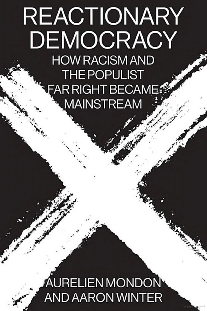 Reactionary Democracy:
How Racism and the Populist Far Right Became Mainstream (2020)
by Aurelien Mondon and Aaron Winter