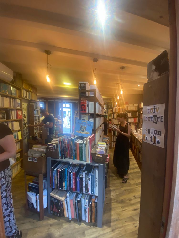 Inside the bookshop