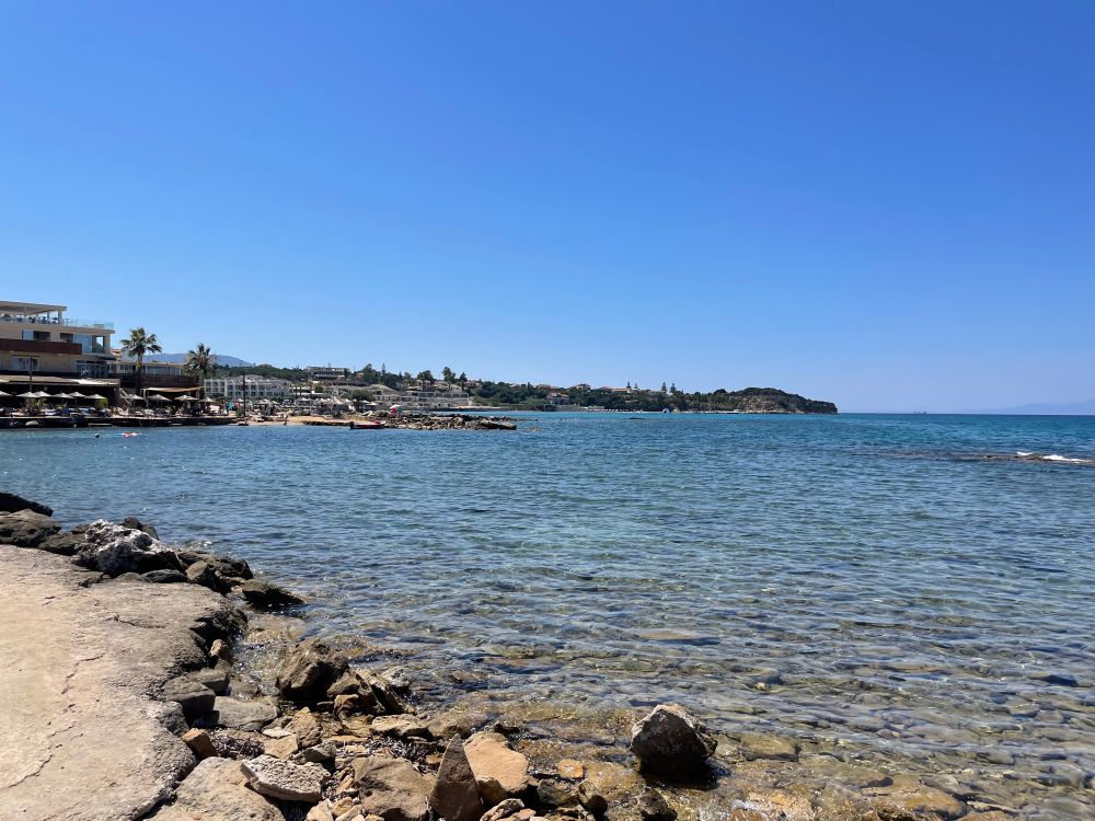 Rocky coastline of Greek island