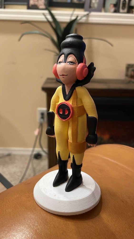 a handpainted figurine of the character filipe from the adaptation of treasure island, bulgarian treasure planet