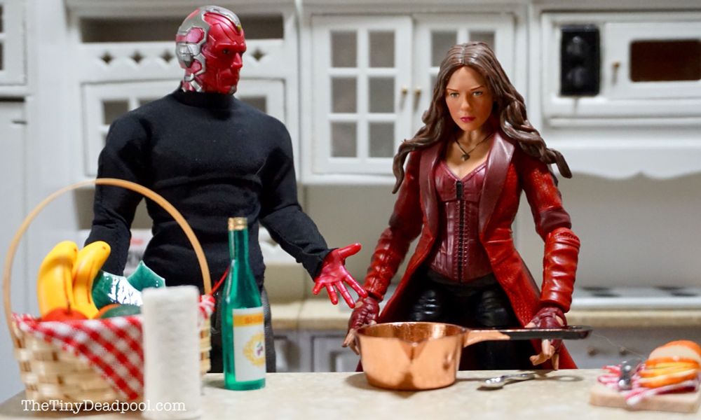In the kitchen Wanda realizes Vision has no idea how to make Paprikash 