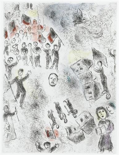 Illustration for Louis Aragon's work "One who says things without saying anything"