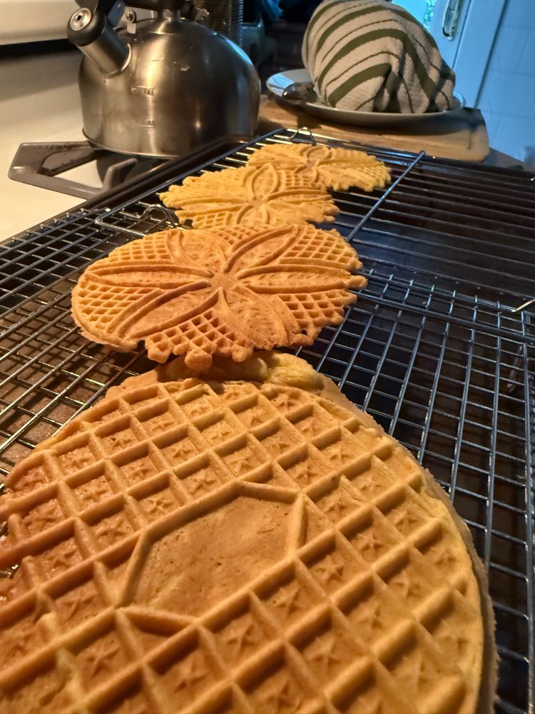 Pizzelle cookies