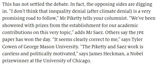Quote from the economist.