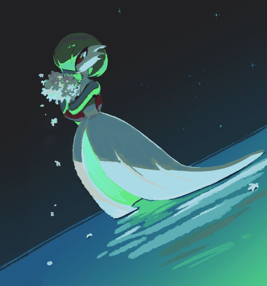 pokemon gardevoir walking on water