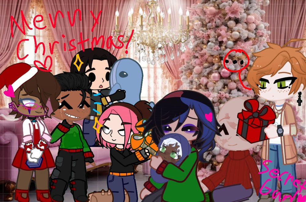 All the lil skrunklies having a grand’ol time at Scarlett’s penthouse for Christmas :)