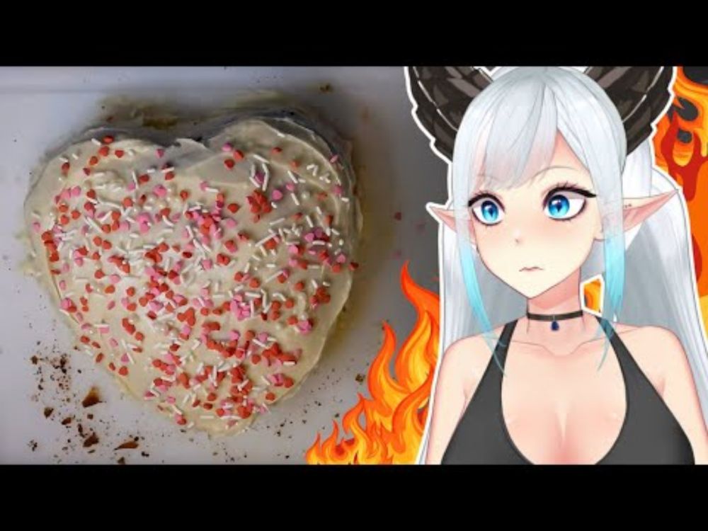 VTuber made a cake FOR YOU (you like it burnt right?)