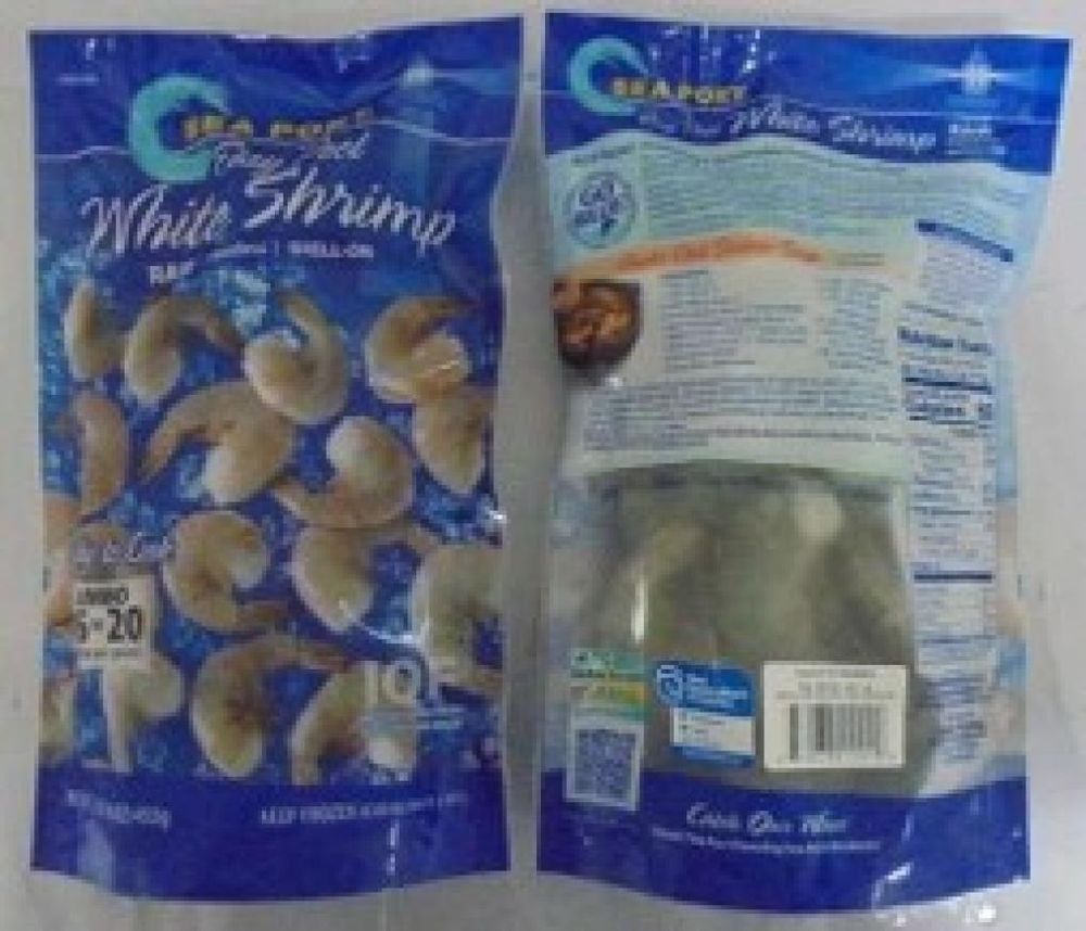 Image of a frozen shrimp package