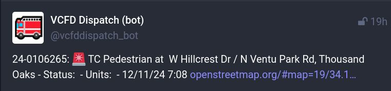 TC Pedestrian W. Hillcrest Dr / N Ventu Park Road