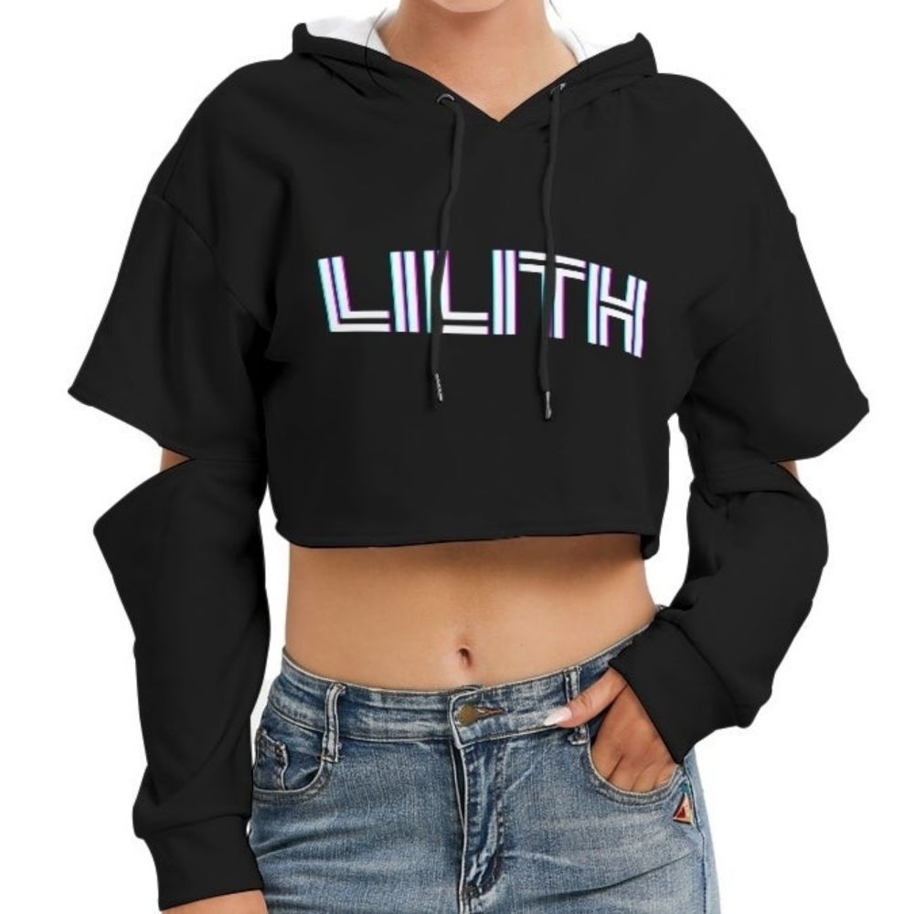 LILITH slit fleece hoodie | The Trippy Gypsy