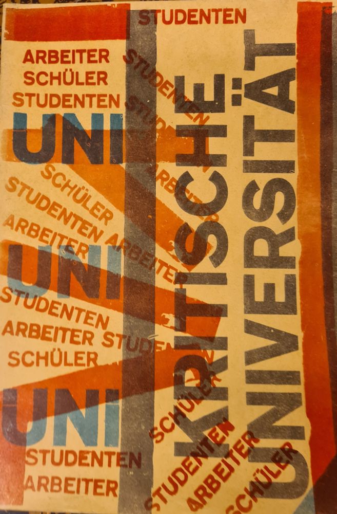 Titelblatt des Provisorischen Vorlesungsverzeichnisses der Kritischen Universität Berlin 1967/68
