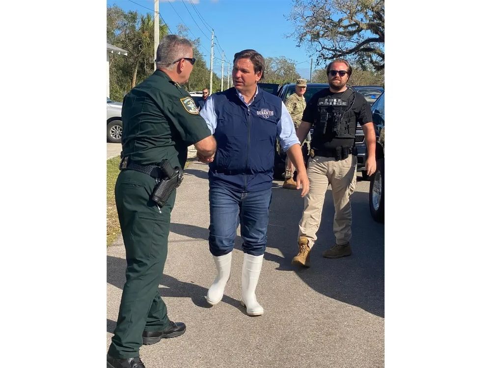 desantis in white boots