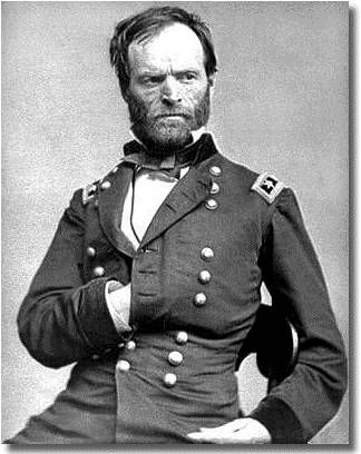portrait of bearded General Sherman
