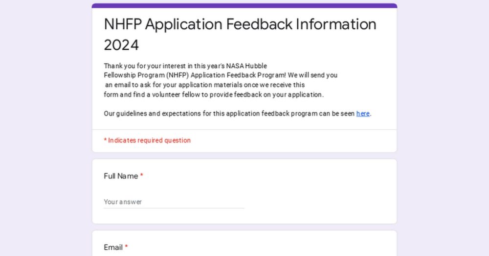 NHFP Application Feedback Information 2024