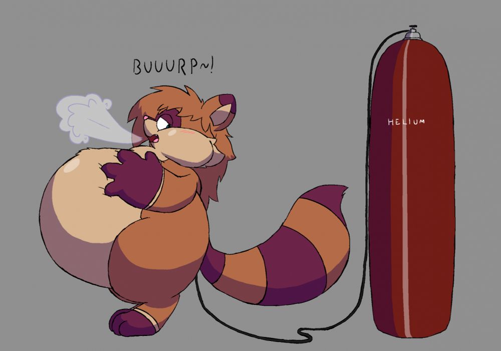 Robin inflates with helium.