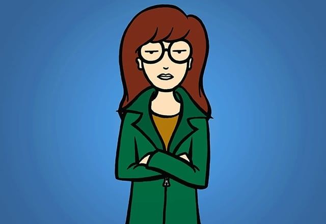 daria, staring, arms crossed