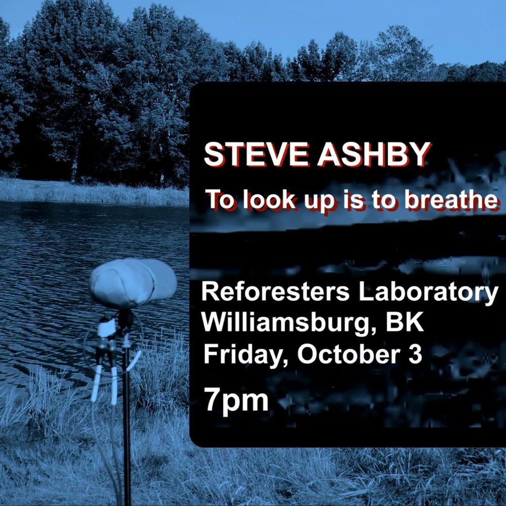 flyer - Steve Ashby at Reforesters Laboratory. 