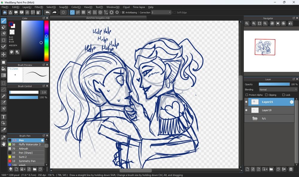 Sterling (left) is just trying to do her job (kill people) but unfortunately, Helix (right) is wayyy too into that (she also kills people).