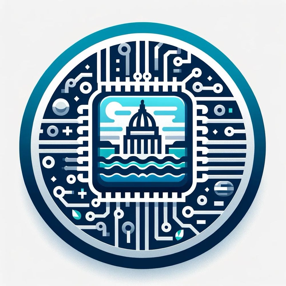 Mad EE logo: capital on an IC and pcb circuitry.