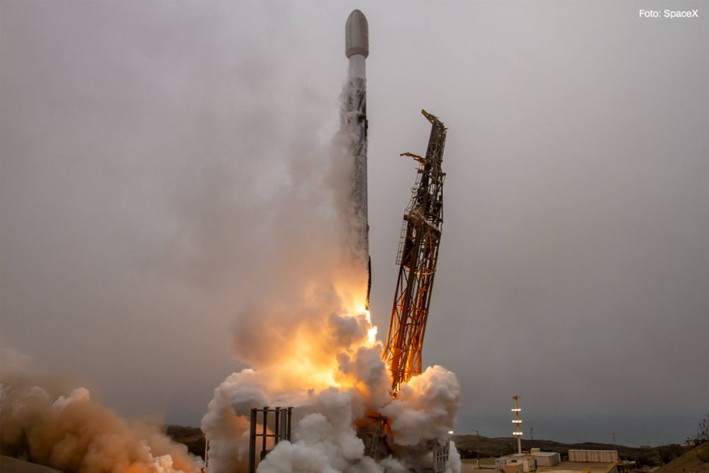 Am 23. Juni ist der QUICK³-Nanosatellit mit einer Trägerrakete vom kalifornischen Vandenberg ins All gestartet. Foto: SpaceX