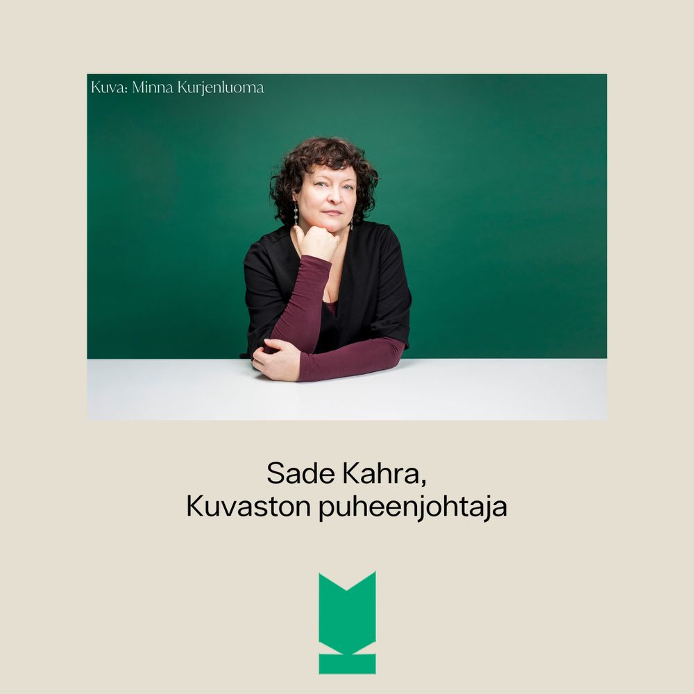 Kuvassa Kuvaston puheenjohtajan, Sade Kahran henkilökuva