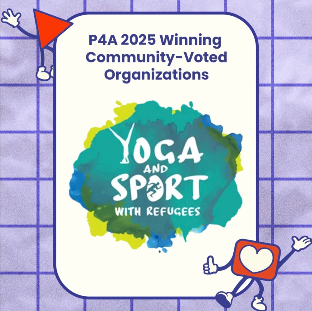 P4A 2025 winning community-voted organizations: Yoga and Sport with Refugees (logo)