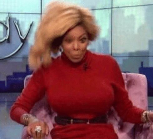 Wendy Williams with hair a wreck