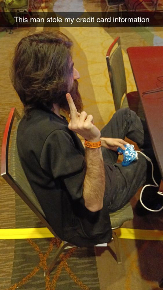 Cyrus AKA Cagt flipping off a camera while not even giving the goddamn common courtesy of looking at it