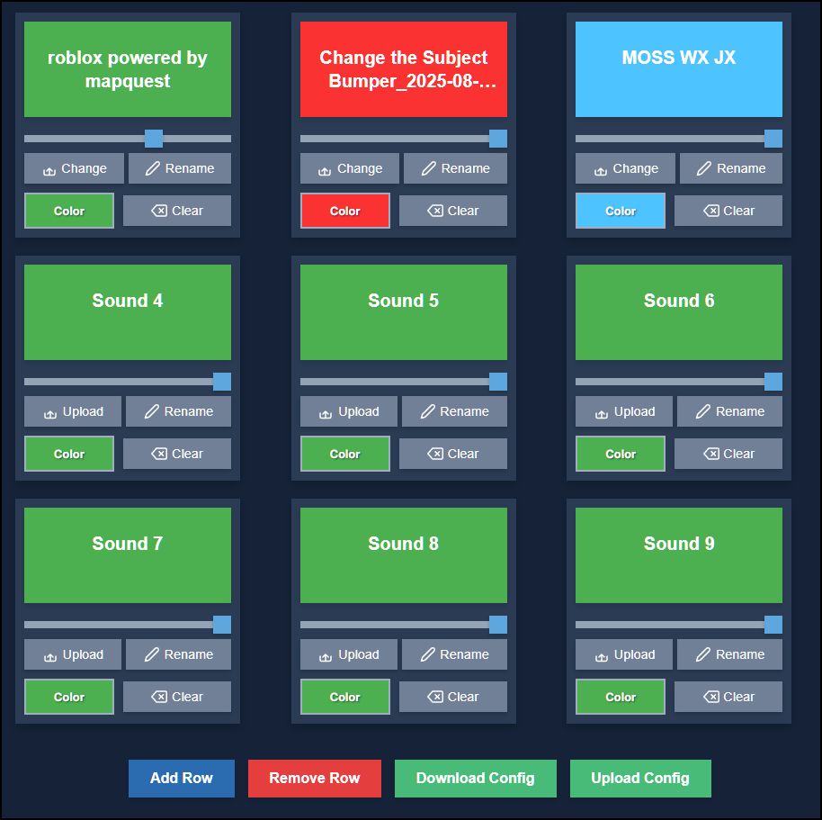 screenshot of the linked soundboard website