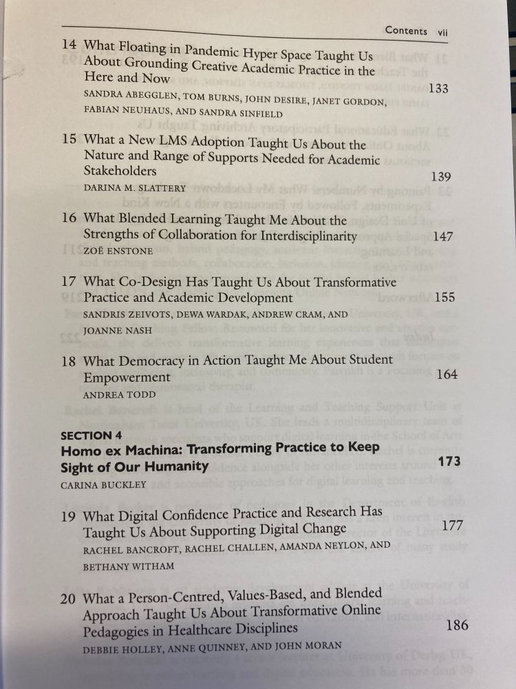 Section of the Table of Contents for a new publication showing the author's chapter (chapter 15) among others.