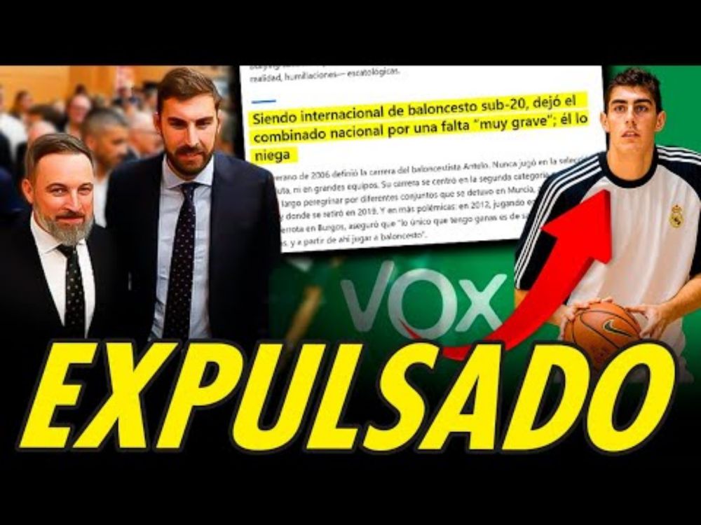 JOSÉ ÁNGEL ANTELO (VOX) EXPULSADO DE ESPAÑA POR ACOSO