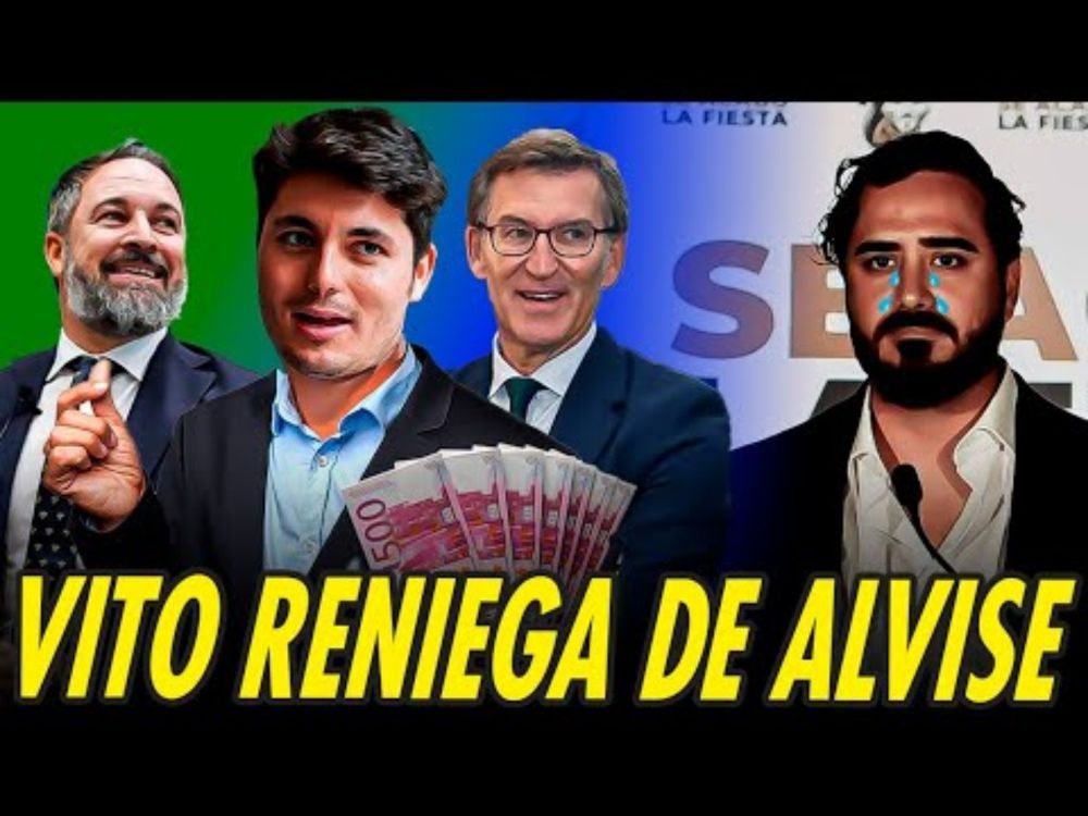 VITO QUILES LE SUELTA LA MANO A ALVISE Y CONFIESA QUE LE PAGAN LA "GIRA DEL ODIO"