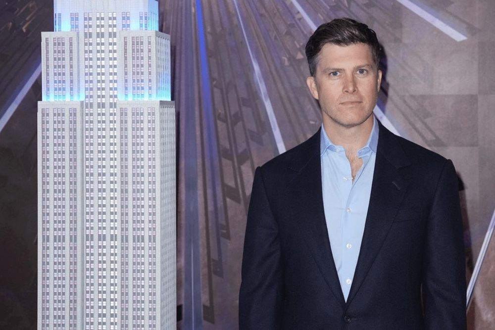 Colin Jost Lights the Empire State Building For FDNY Families